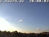Der Himmel über Mannheim um 20:00 Uhr
