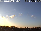 Der Himmel über Mannheim um 20:30 Uhr