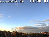 Der Himmel über Mannheim um 18:00 Uhr