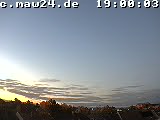 Der Himmel über Mannheim um 19:00 Uhr